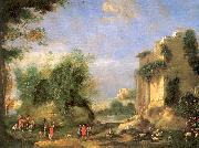 Landscape with Ruins and Figures Napoletano, Filippo